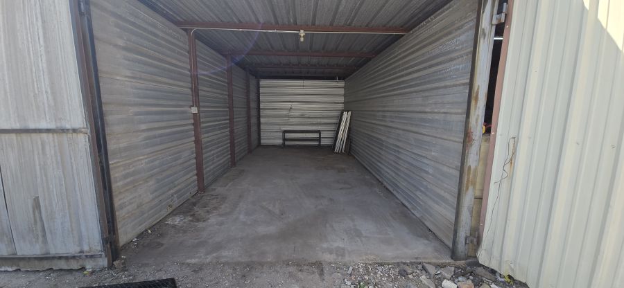 Empty clean storage unit after service