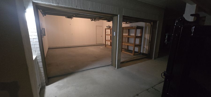 Garage fully cleaned out